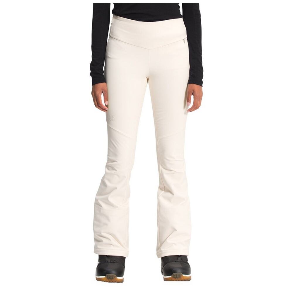 NEW NORTH FACE WOMENS Snoga Softshell Ski Pant White WINTER Size 6 Long Snow